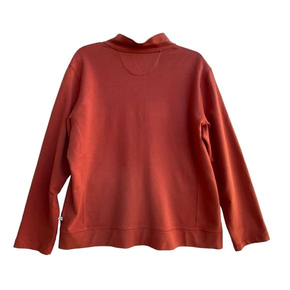 Zenergy Chico's Sweatshirt Full Zip 3/XL Orange Long Sleeve Lyocell Athleisure - Picture 2 of 7